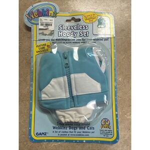 Vintage 2000s Webkinz Sleeveless Hoody Set Plush Pet Clothing New Sealed W/ Code